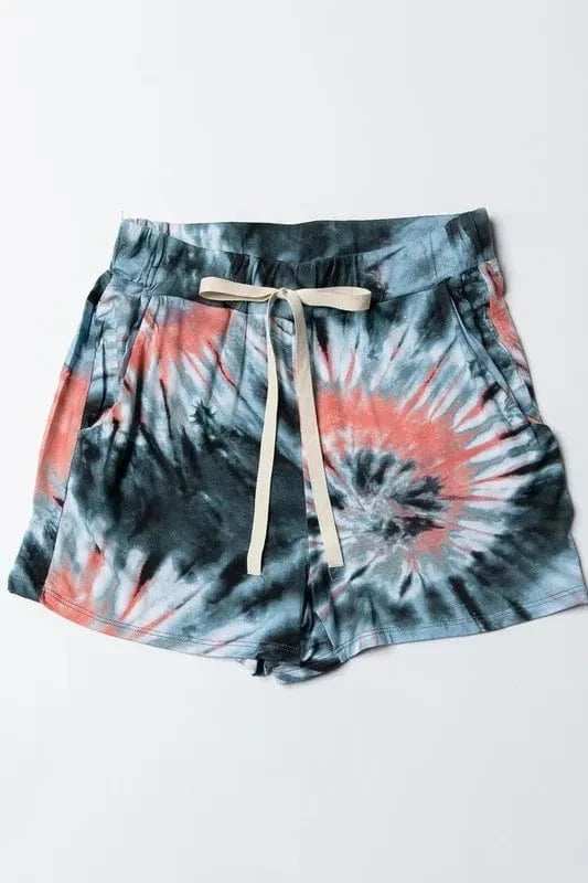 BiBi Tie Dye Print Casual Shorts - Trendsi - Flyclothing LLC