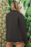 BiBi Single-Breasted Washed Fleece Jacket - Trendsi - Flyclothing LLC