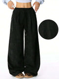 Drawstring Wide Leg Pants - Trendsi - Flyclothing LLC