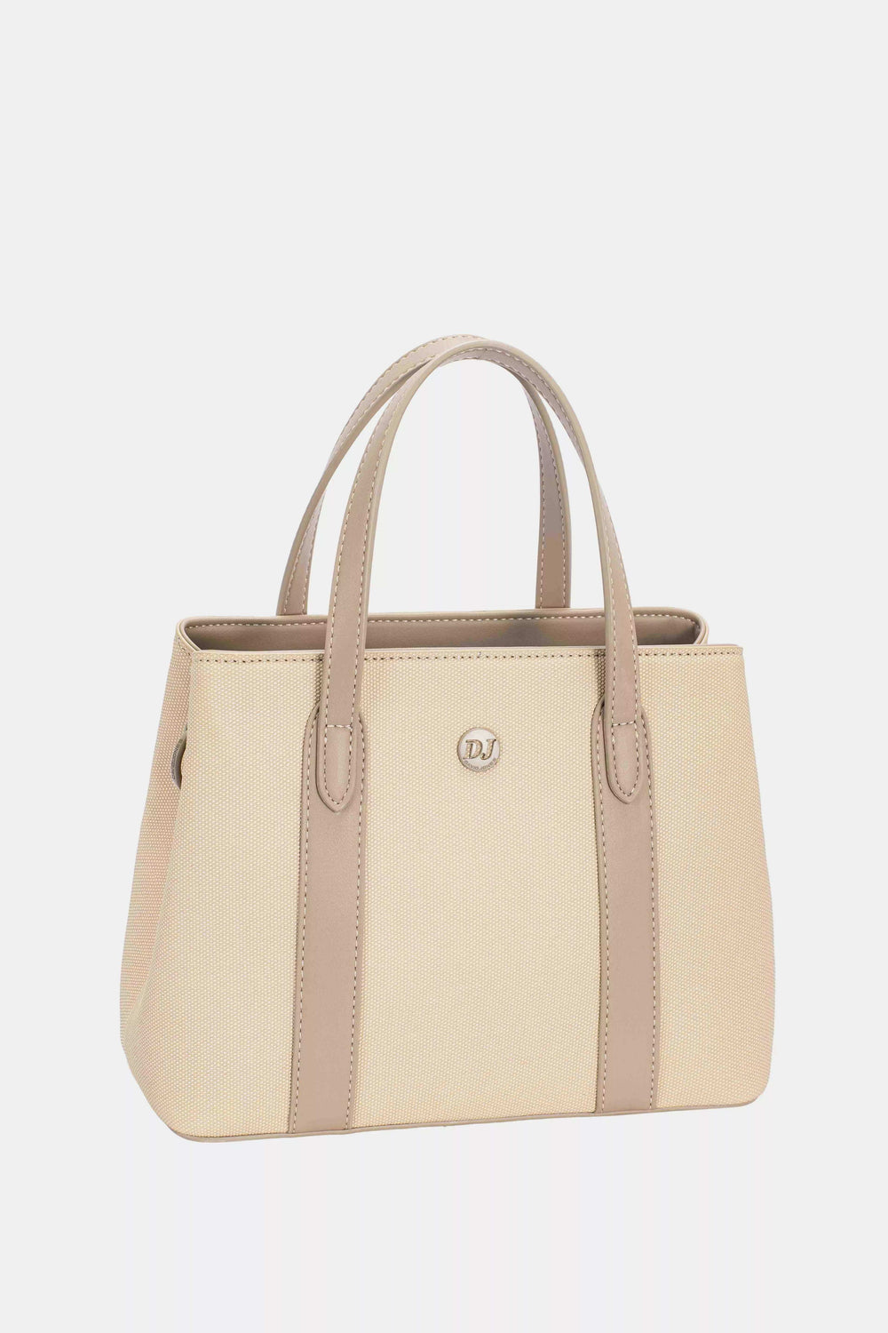 David Jones Canvas Handbag with Leather Trim - Trendsi - Flyclothing LLC