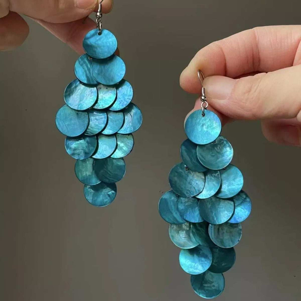 Stainless Steel Shell Dangle Earrings - Trendsi - Flyclothing LLC