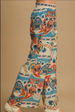 Umgee Full Size Wide Leg Border Print Pants Plus Size - Trendsi - Flyclothing LLC