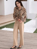Leopard Button Up Shirt - Trendsi - Flyclothing LLC