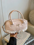 Lace Detail Bow Crossbody Bag - Trendsi - Flyclothing LLC