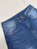 High Rise Rolled Straight Leg Jeans - Trendsi - Flyclothing LLC