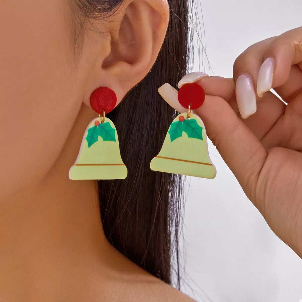 Christmas Acrylic Dangle Earrings - Trendsi - Flyclothing LLC