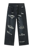 Distressed Wide Leg Pocketed Men's Jeans - Trendsi - Flyclothing LLC