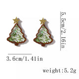Christmas Tree Star Earrings - Trendsi - Flyclothing LLC