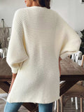 Open Front Drop Shoulder Cardigan - Trendsi - Flyclothing LLC