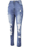 Full Size Distressed Skinny Jeans Plus Size - Trendsi - Flyclothing LLC