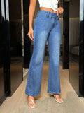 Bootcut Jeans with Pockets - Trendsi - Flyclothing LLC