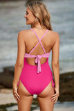 Cutout V-Neck Spaghetti Strap One-Piece Swimwear - Trendsi - Flyclothing LLC