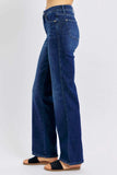 Judy Blue Full Size Tummy Control Straight Jeans Plus Size - Trendsi - Flyclothing LLC