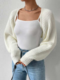 Honey Open Front Long Sleeve Cropped Cardigan - Trendsi - Flyclothing LLC