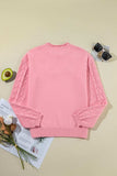 Daisy Notched Long Sleeve Sweater - Trendsi - Flyclothing LLC