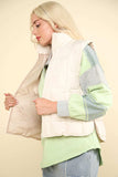 VERY J Zip Up Puffer Padded Warm Vest - Trendsi - Flyclothing LLC