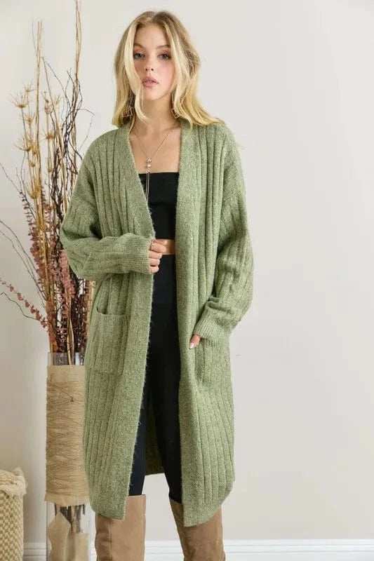 ADORA Super Soft Rib Knit Cardigan - Trendsi - Flyclothing LLC