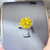 5 Carat Moissanite 925 Sterling Silver Ring - Trendsi - Flyclothing LLC