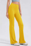High Waist Straight Active Pants - Trendsi - Flyclothing LLC