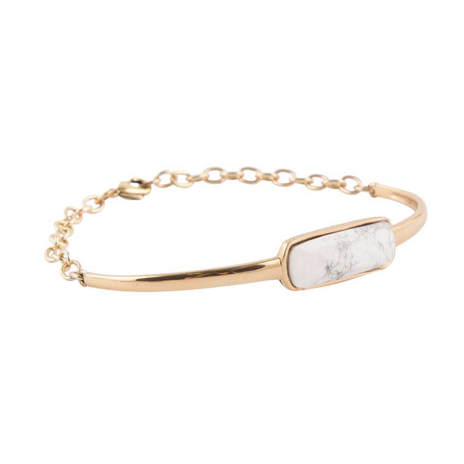 Back to Basics White Howlite Bracelet - Barse Jewelry - Flyclothing LLC