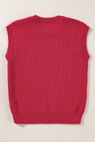 GAME DAY Round Neck Sweater Vest - Trendsi - Flyclothing LLC