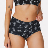 The Bare Back Bones | Halloween Skeletons Women’s Seamless Boyshort - Shinesty - Flyclothing LLC