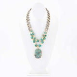 Baron Blue Turquoise Magnesite Pendant Statement Necklace - Barse Jewelry - Flyclothing LLC