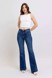 Judy Blue Full Size High Rise Flare Jeans with Pockets Plus Size - Trendsi - Flyclothing LLC