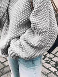 Full Size Chunky Knit Turtleneck Sweater Plus Size - Trendsi - Flyclothing LLC