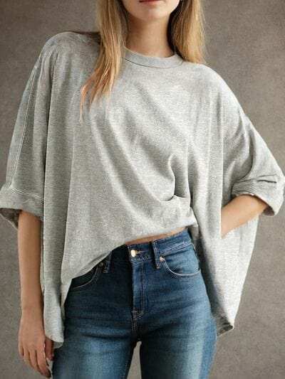 Lovelet Round Neck Half Sleeve T-Shirt - Trendsi - Flyclothing LLC