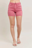 Judy Blue Pink Back Pkt Embroidery Shorts - Trendsi - Flyclothing LLC