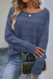 Boat Neck Dropped Shoulder Sweater - Trendsi - Flyclothing LLC