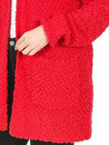 Zenana Long Sleeve Popcorn Sweater Cardigan with Pockets - Trendsi - Flyclothing LLC