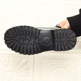 Lace-Up Platform Loafers - Trendsi - Flyclothing LLC