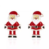Christmas Santa Claus Stud Earrings - Trendsi - Flyclothing LLC
