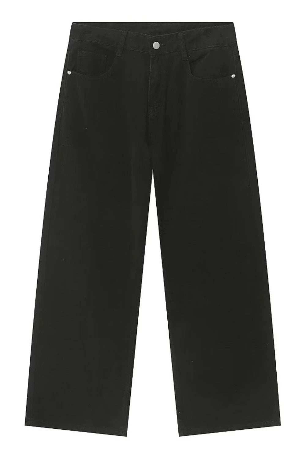 Pocketed Wide Leg Men's Jeans - Trendsi - Flyclothing LLC