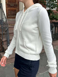 Drawstring Zip Up Long Sleeve Cardigan - Trendsi - Flyclothing LLC