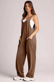 Wide Strap Jumpsuit with Pockets - Trendsi - Flyclothing LLC