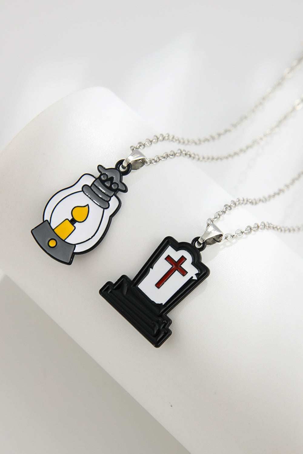 Two-Piece Halloween Theme Necklace Set - Trendsi - Flyclothing LLC