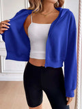 Ivy Lane Zip Up Dropped Shoulder Hooded Jacket - Trendsi - Flyclothing LLC
