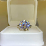 10 Carat Moissanite 925 Sterling Silver Ring - Trendsi - Flyclothing LLC