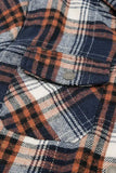 Plaid Button Up Long Sleeve Hooded Jacket - Trendsi - Flyclothing LLC