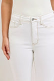 Judy Blue Contrast Stitching Cropped Flare Jeans - Trendsi - Flyclothing LLC