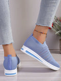 Breathable Mesh Wedge Sneakers - Trendsi - Flyclothing LLC