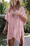 Cutout V-Neck Cover-Up with Tassel - Trendsi - Flyclothing LLC
