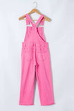 Distressed Pocketed Wide Strap Denim Overalls - Trendsi - Flyclothing LLC