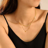 18K Gold-Plated Minimalist Necklace - Trendsi - Flyclothing LLC