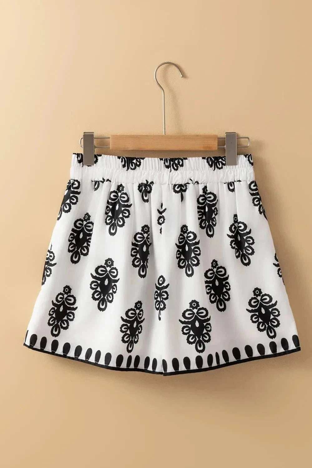 Tied Printed Shorts - Trendsi - Flyclothing LLC