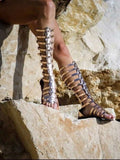 Strappy Sandals with Multiple Buckles - Trendsi - Flyclothing LLC