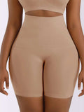 High Waist Shaping Shorts - Trendsi - Flyclothing LLC
